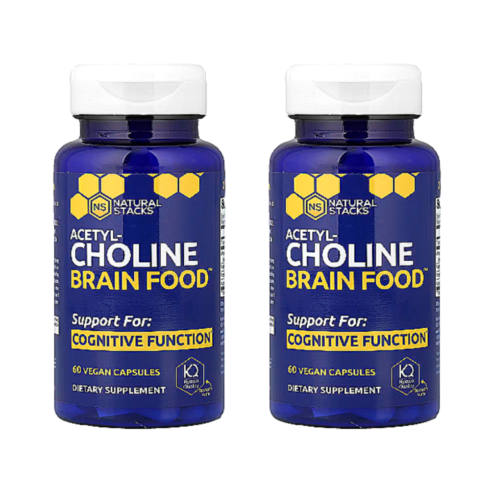내추럴스택스 <b>브레인 푸드</b> <b>아세틸콜린</b> 60정 2개