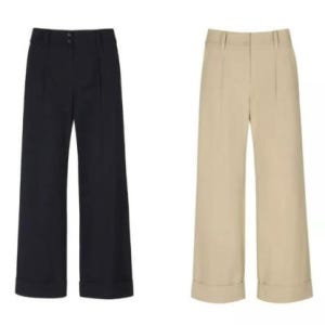 제이디엑스 JDX 여성 가을 간절기 여성 면혼방 와이드핏 팬츠