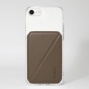 아이폰카드케이스 2장 수납 스탠드 변색방지 투명 케이스 에토프, 아이폰7-8-SE2-SE3 공용