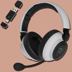 게이밍 유무선 PC 헤드셋 어학용 업무용 블루투스 지원 노이즈 캔슬링 화이트 USB 헤드셋