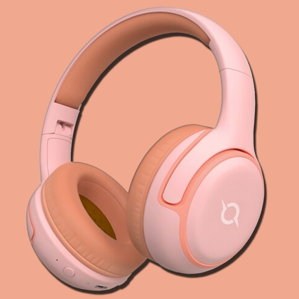 핑크색 어린이 무선 헤드셋 아동용 학습용 키즈 헤드셋 청력보호 초등 유아 블루투스 헤드폰