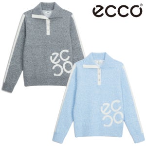 에코 골프웨어 여성 골프 니트 빅카라 방풍 풀오버 긴팔 티셔츠 어패럴 RDCPU20020