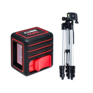 미니 큐비 레드 빔 소형 수직 수평 레이저 레벨기세트 삼각대 포함