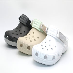 크록스 클래식 터보 클로그 본 블랙 화이트