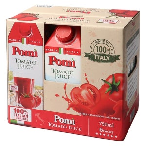 포미 착즙 토마토주스 100% 과즙주스 750ml 6입 세트