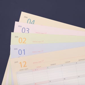 플레플레 2026 먼슬리 페이퍼 단품 (날짜형)