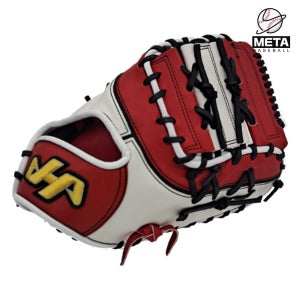 하타케야마 1루미트 글러브 화이트/레드 HK-T01