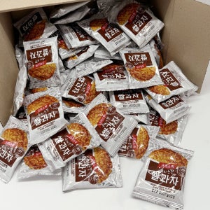 바삭한 크리스피 허니 눈꽃 쌀과자 100개 대용량 개별포장 옛날간식