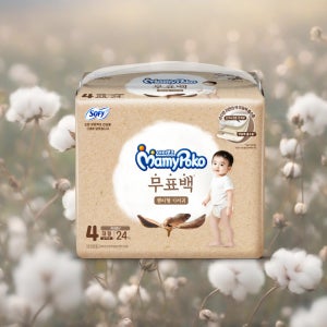 마미포코 무표백 유기농 팬티형 기저귀 4단계 남아용 24매x6팩 1박스 대형