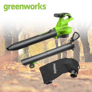 그린웍스 40V 충전 브로워 505 낙엽 청소 제설 흡입기능 송풍기 본체만 엔텍