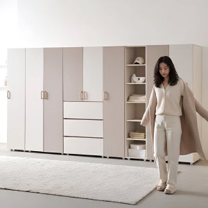 1인 옷장 800 좁은방 한칸 옷장 겸 이불장 키높이장 1단