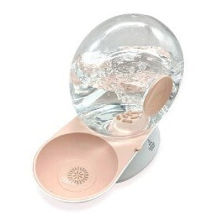 강아지 급수기 베이지핑크 1P 반자동 무소음 대용량
