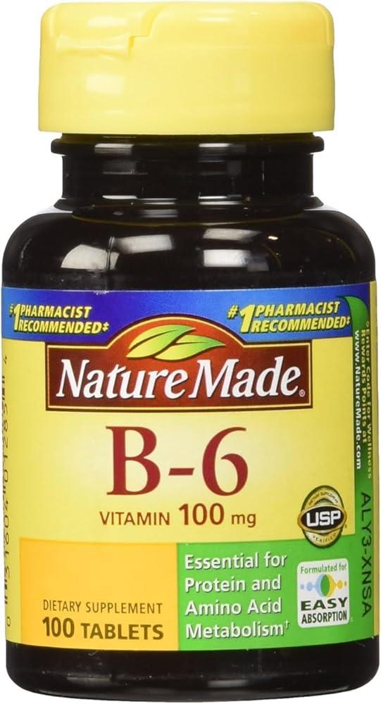 네이처메이드 <b>비타민 B6</b> 100mg 100개 4팩