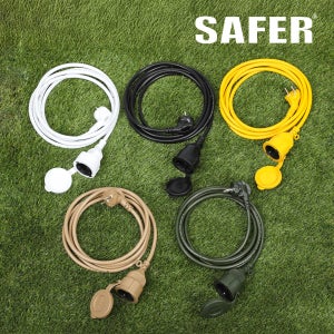 1구 연장선 고용량 멀티탭 15M 4000W 국산 세이퍼 온풍기 히터 캠핑 리드선 콘센트