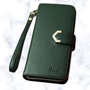 지갑케이스 지퍼 손잡이 닉소 다이어리 카키, 갤럭시A8 2018 SM-A530N