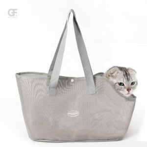 굿포머스 심플리 반려동물 이동가방(그레이) 강아지산책가방 애견캐리어