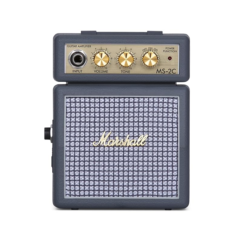 Marshall 앰프 클래식풍 MS2C 건전지/어댑터 모두 지원 헤드폰 잭 장비