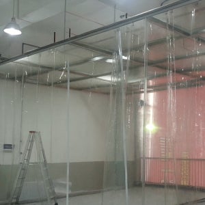 다막지 PVC 바람막이 방풍비닐커튼 슬라이드 업소용 출입문 방한 방충 맞춤