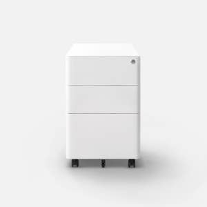 올즈 큐브 3단 프리미엄 스틸 와이드 캐비넷 (W400)