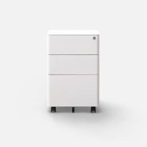 올즈 큐브 3단 프리미엄 스틸 와이드 캐비넷 (W400)