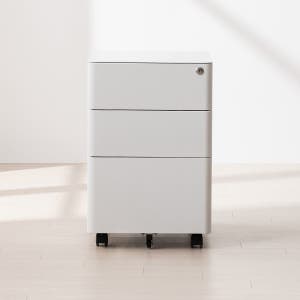 올즈 큐브 3단 프리미엄 스틸 와이드 캐비넷 (W400)