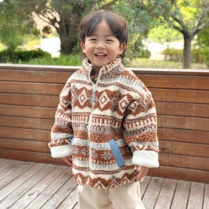 [밀리밤] 노르딕 뽀글이 양털 점퍼 MLJM25T62_7358