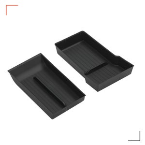 테슬라 모델Y주니퍼/모델YL 센터콘솔 암레스트 TPE 바닥 수납 커버 2pcs 1set