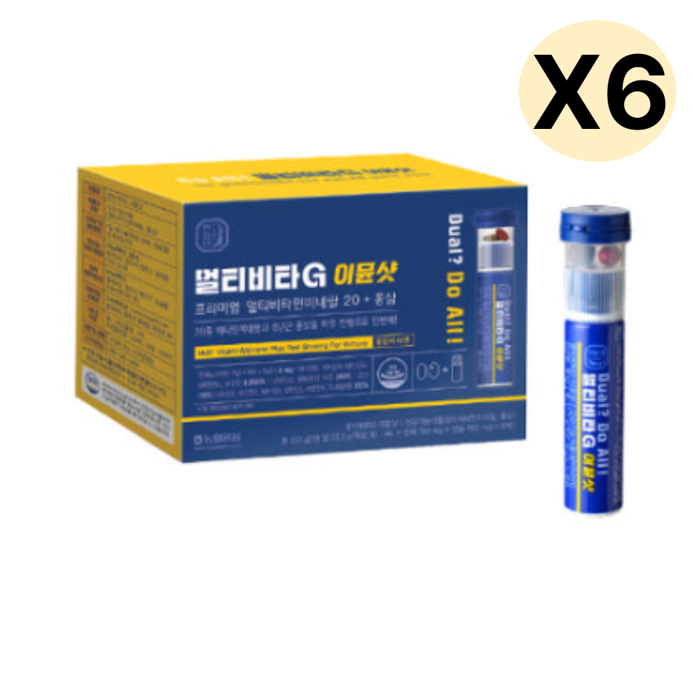 한삼인 멀티비타G 멀티비타민 6년근홍삼 액상 10개 X6