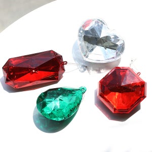 크리스마스트리 나무 꾸미기 볼 장식 오너먼트 빅다이아몬드 4P세트