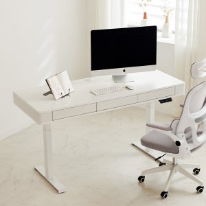 밀랑 맥 모션데스크 서랍형 책상 스탠딩 높이조절 1200 4가지컬러