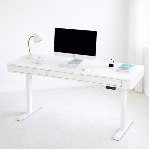 밀랑 맥 모션데스크 서랍형 책상 스탠딩 높이조절 1800 4가지컬러