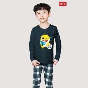 BYC 아동 주니어 내복세트 키즈 발열내의 가을 실내복 초등남아 75호
