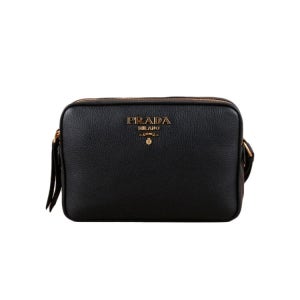 프라다 비텔로 더블지퍼 여성 카메라백 블랙 1BH079 2E8K F0002