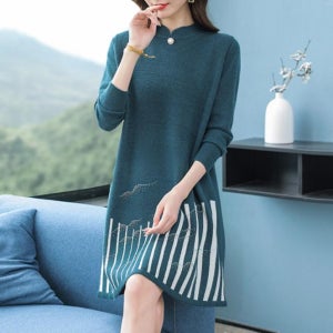 중년 원피스 투피스 세트 코디 하객룩 엄마옷