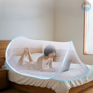 모기 방충망 원터치 텐트 모기장 1인용 아기 침대 미세 방충망