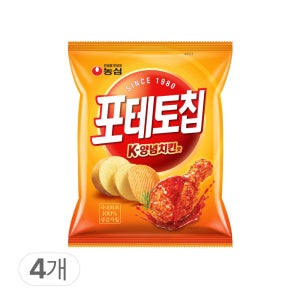 농심 포테토칩 K-양념치킨맛 50g x 4개