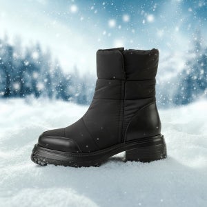 허시파피 여성 청키 패딩 부츠 - 3FR6012