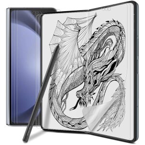 삼성호환 삼성제품호환 Z 폴드 5용 다이아큐브 [3+3] 페이퍼필 안티 글레어 매트 스크