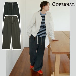 최윤정착용 커버낫 바지 와이드핏 스웻팬츠 피그먼트 스웻 팬츠