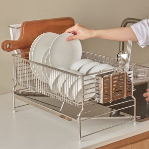 JBJ 비블레스 올스텐 304 루미너스 올인원 1단 식기건조대