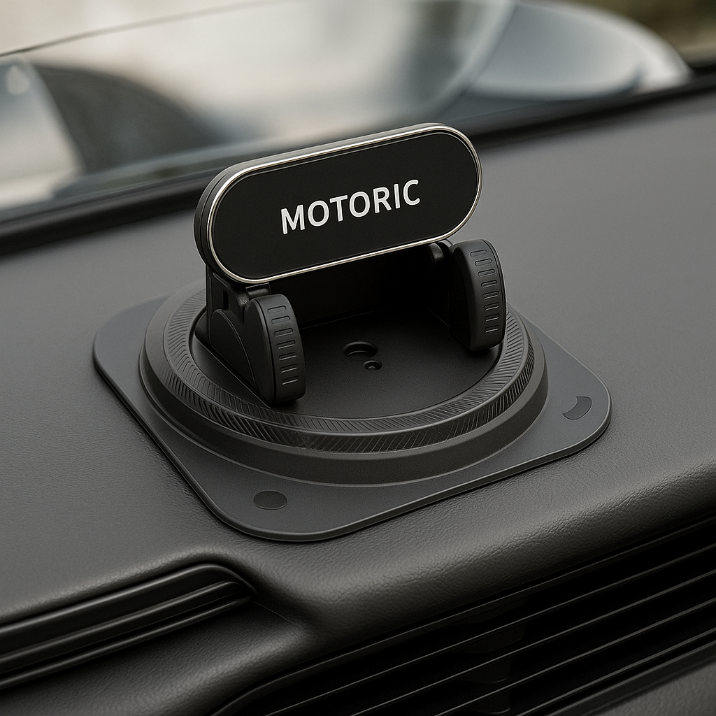 모토릭 핸드폰 거치대 차량용 대시보드형 360도 회전 강력고정 실리콘패드