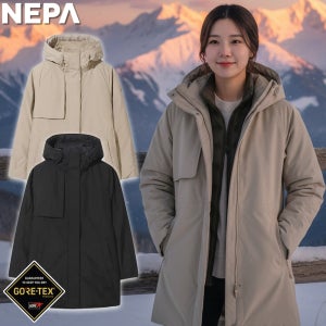 네파 패딩 고어텍스 윈드스토퍼 후디 미드 다운자켓