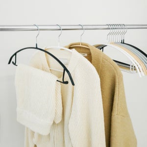 에이비박스 논슬립 어깨뿔방지 라운드 옷걸이 멀티 베이지, 50개