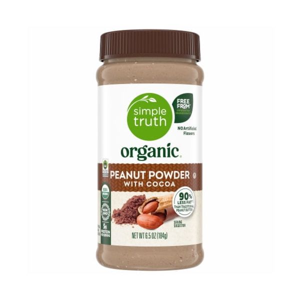 2X-<b>심플</b> 트루스 유기농 초콜릿 파우더 <b>피넛버터</b> - 6.5온스