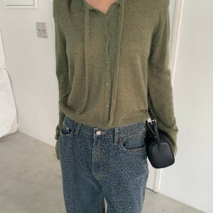 (올리브당일) Arr 아르 멜로 가디건 알파카 울 레이어드 cd