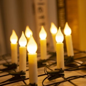 감동성탄 30구 크리스마스 LED 촛불 전구 트리조명 오너먼트