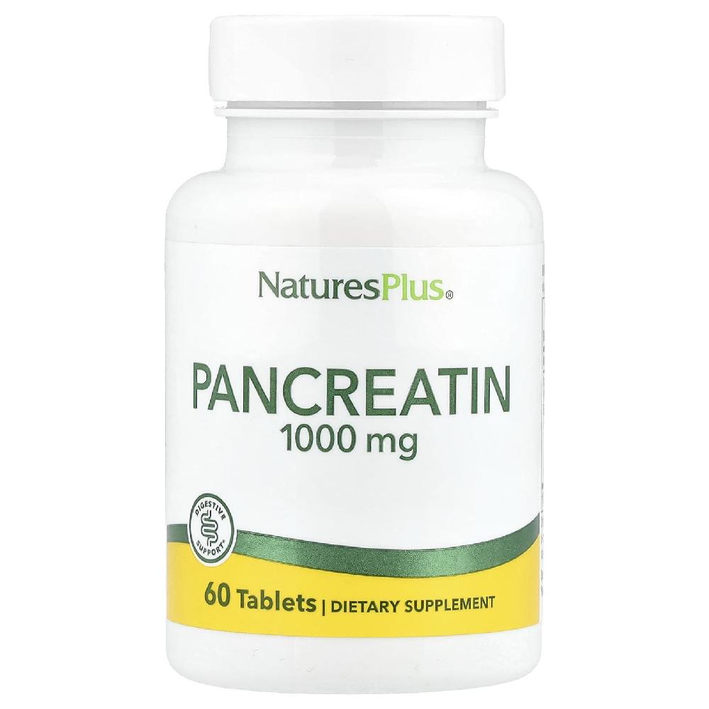 <b>네이처스플러스</b> 판크레아틴 1000mg Pancreatin 타블렛 60정