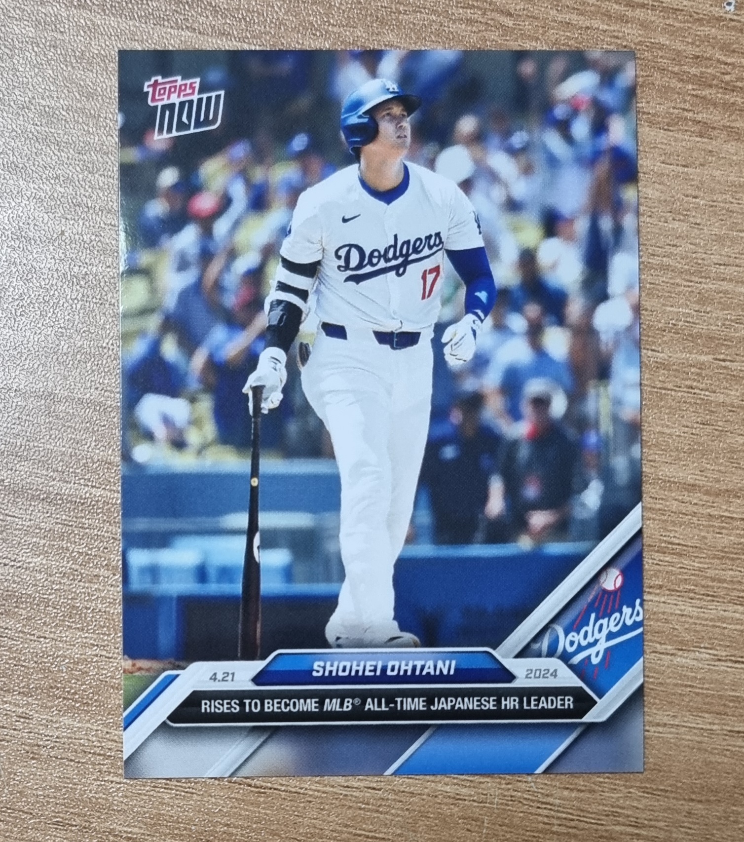 오타니 쇼헤이 2024 Topps Now Shohei Ohtani MLB All-Time Japanese HR Leader No-106 MLB카드