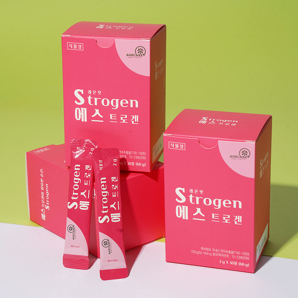 갱년기 <b>여성 호르몬</b> 영양제 에스트로겐 식물성 Strogen 1개월