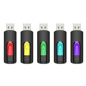 AIIVE 128GB 플래시 드라이브 5팩 USB 엄지 2.0 메모리 스틱 점프 128G